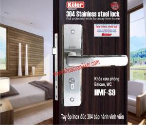 Khóa cửa phòng-ban công-vệ sinh Koler- inox sus 304